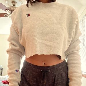 Champion reverse weave crop sweatshirt